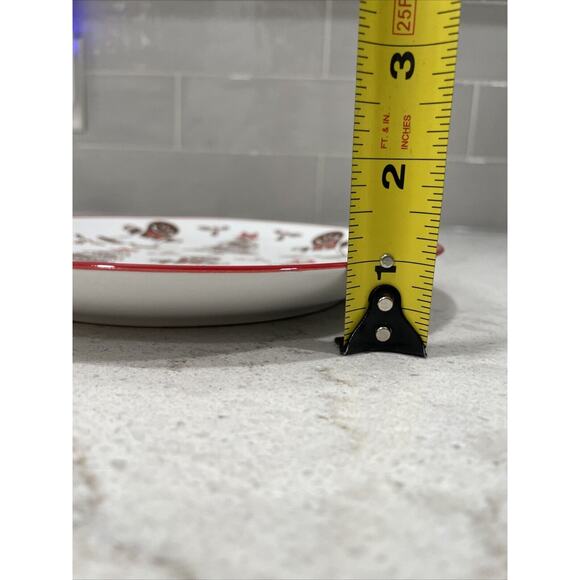 Set of 2 GINGERBREAD COOKIES CHRISTMAS TREE Ceramic 8.5” Salad Plate Eli + Ana - Picture 8 of 8